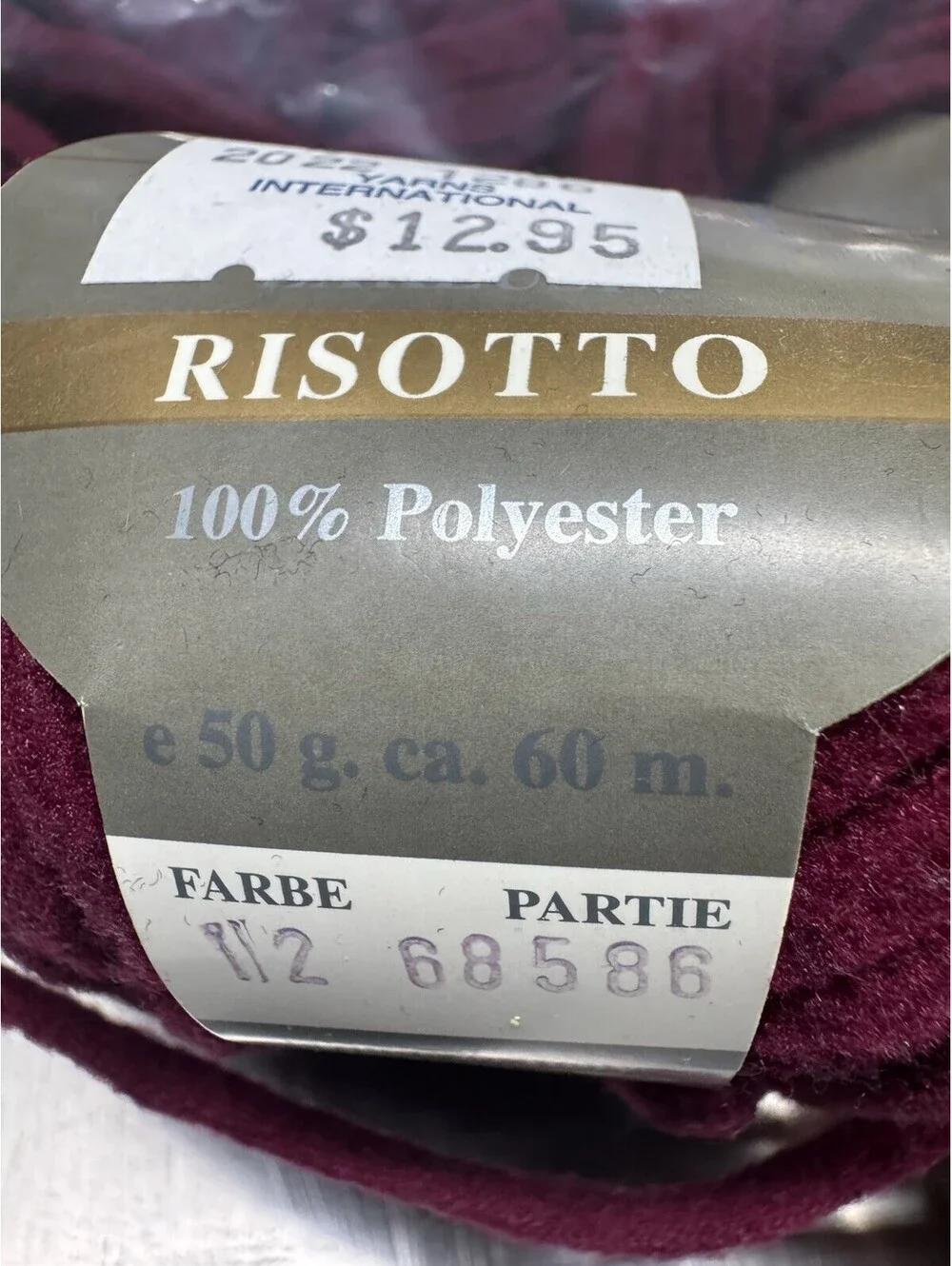 GGH Risotto Color 112 Maroon 3 Skein Lot